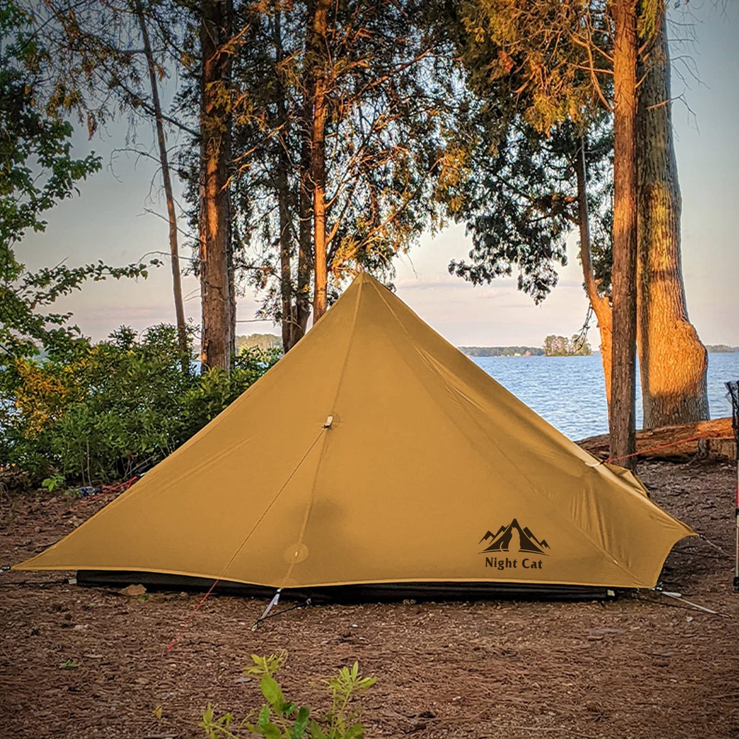 Night Cat Rucksack-Zelt Ultraleichtes wasserdichtes professionelles Wanderzelt für 1 2 Person Mann Camping Doppelschicht