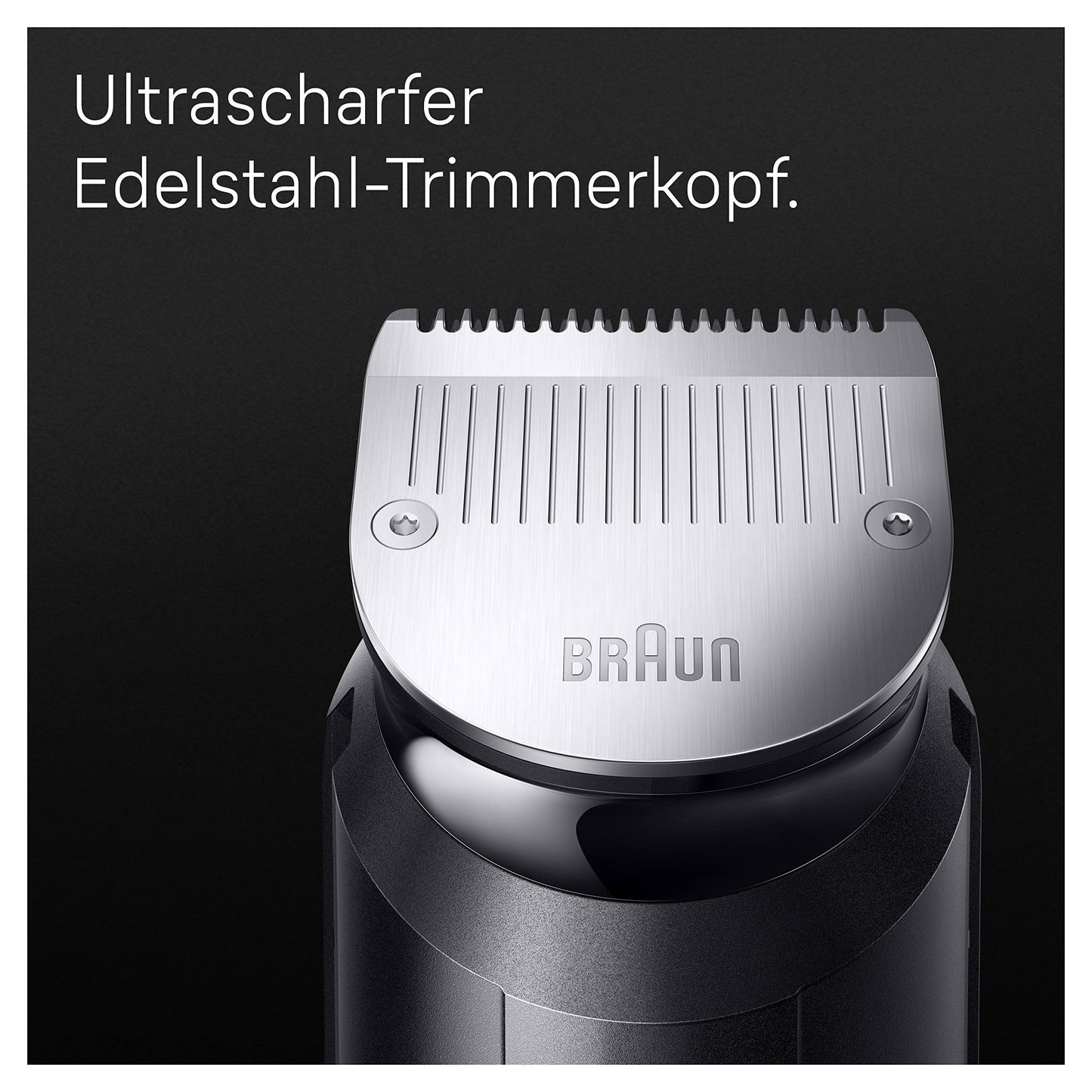 Braun All-In-One Bartpflege Bodygroomer Set, 10-in-1 Barttrimmer/Bartschneider, Nasenhaartrimmer, Trimmer/Haarschneider Herren, Haarschneidemaschine, wasserdicht, 100 Min. kabellose Laufzeit, MGK7410