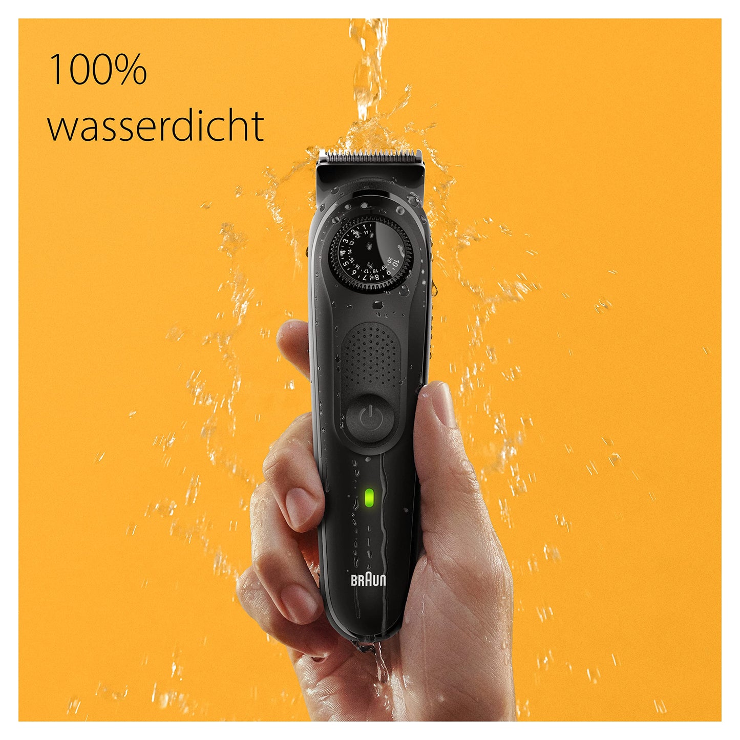 Braun Barttrimmer, Bartschneider/Trimmer/Haarschneider Herren, Haarschneidemaschine mit ultrascharfer Klinge, 40 Längeneinstellungen, Tasche, 100 Min. kabellose Laufzeit, BT5430