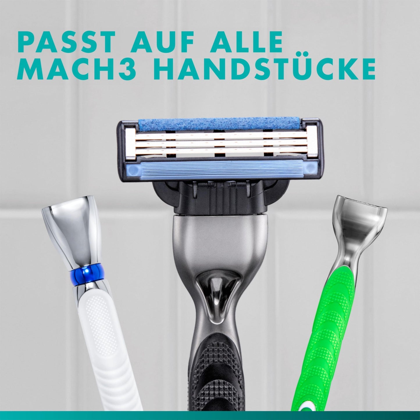 Gillette Mach3 Standard Rasierklingen für Männer, 25 Gillette Ersatzklingen, mit Gleitstreifen für ein sanftes Gleiten und NEUER Klingenbeschichtung