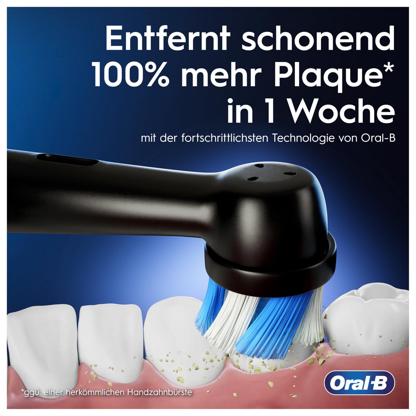 Oral-B iO Series 3 Plus Edition Elektrische Zahnbürste, Electric Toothbrush, drei Putzmodi für Zahnpflege, Designed by Braun, TESTSIEGER Stiftung Warentest (12, 2024), Ice Blue