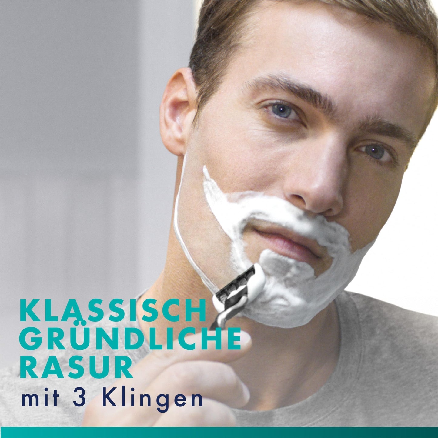Gillette Mach3 Standard Rasierklingen für Männer, 25 Gillette Ersatzklingen, mit Gleitstreifen für ein sanftes Gleiten und NEUER Klingenbeschichtung