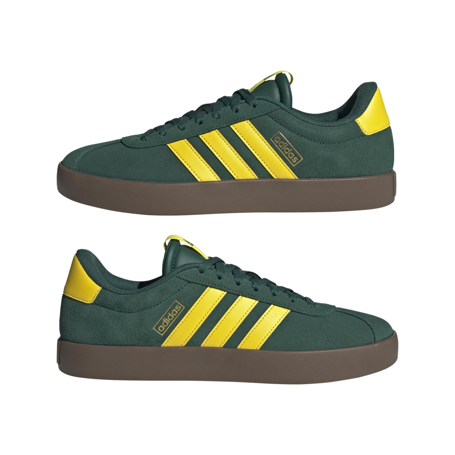 adidas Vl Court 3.0 Shoes Herren Schuhe, Collegiate Green Yellow Gold Metallic, 44 2/3 EU