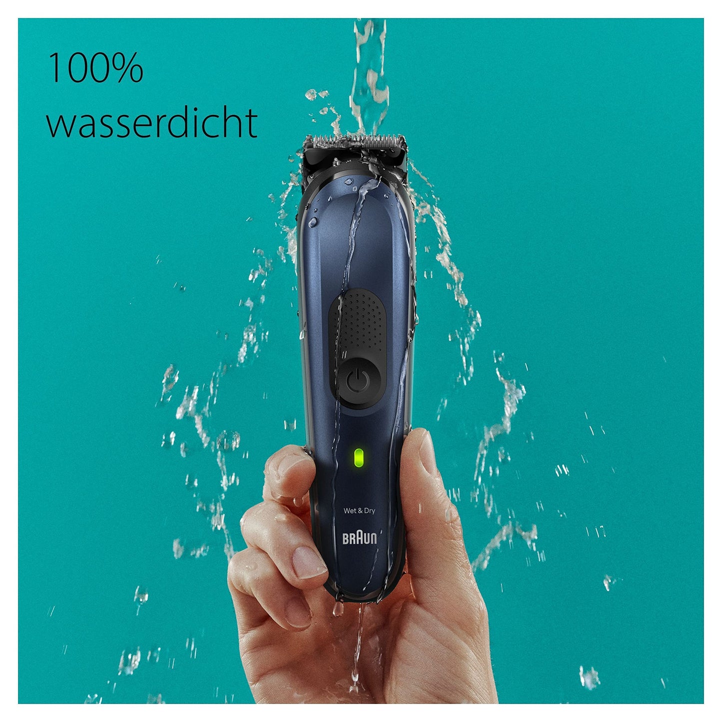 Braun All-In-One Bartpflege Bodygroomer Set, 10-in-1 Barttrimmer/Bartschneider, Nasenhaartrimmer, Trimmer/Haarschneider Herren, Haarschneidemaschine, wasserdicht, 100 Min. kabellose Laufzeit, MGK7410