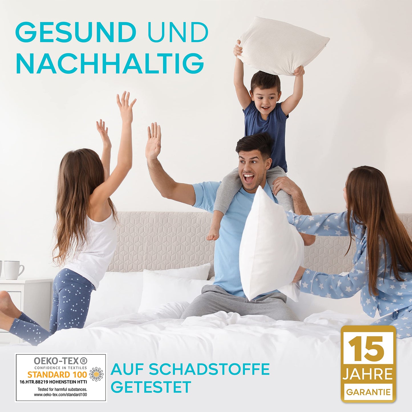 Matratzenschoner 180x200 Wasserdicht Oeko-TEX Zertifiziert von Twinzen - Matratzenschoner 180x200 Baumwolle Atmungsaktiv mit 4 Eckgummis