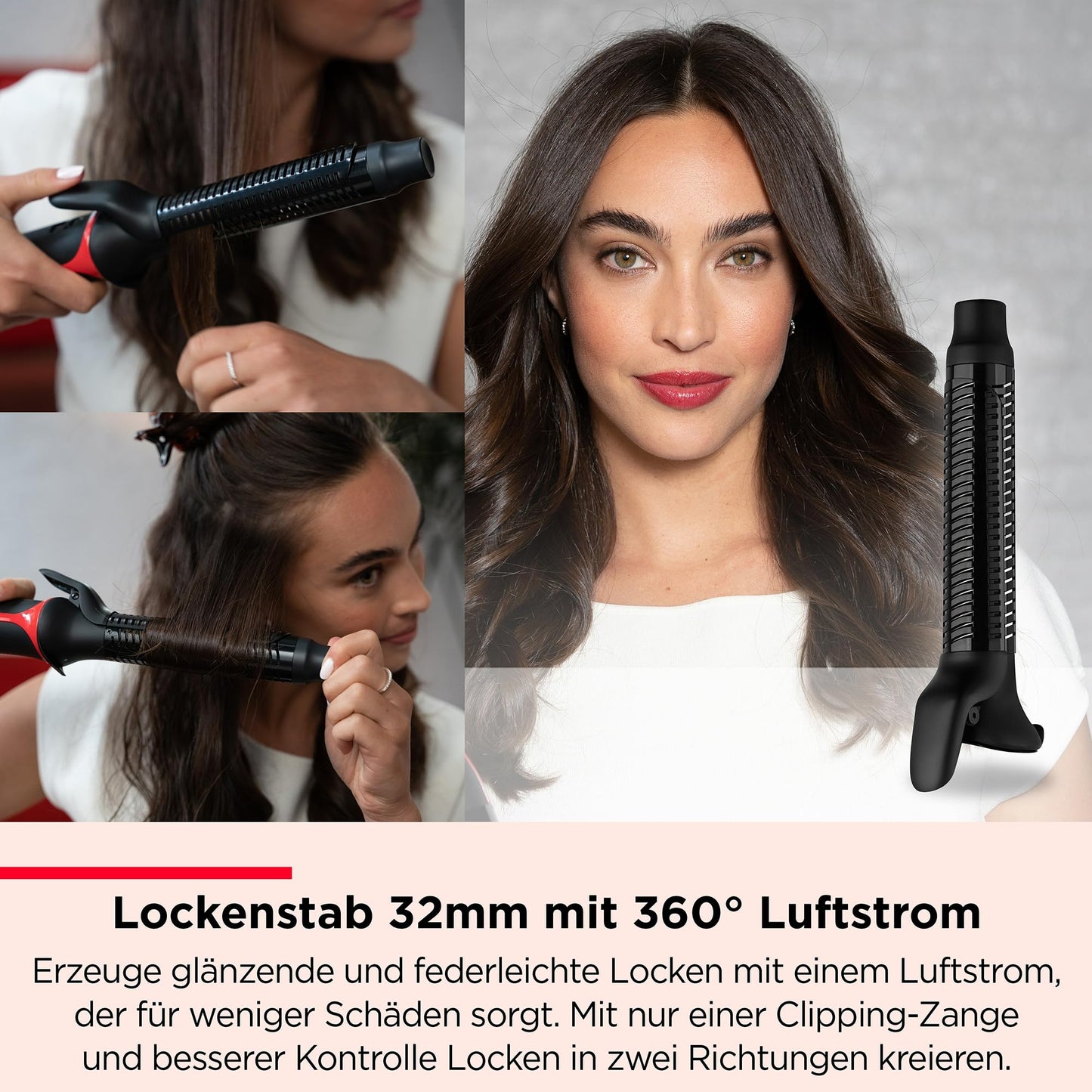 REVLON 5-in-1 One-StepTM-Haartrockner und Multi-Styler (abnehmbare Köpfe, Lockenaufsatz, Trockner, Volumiser, Styler, Formgeber). RVDR5370