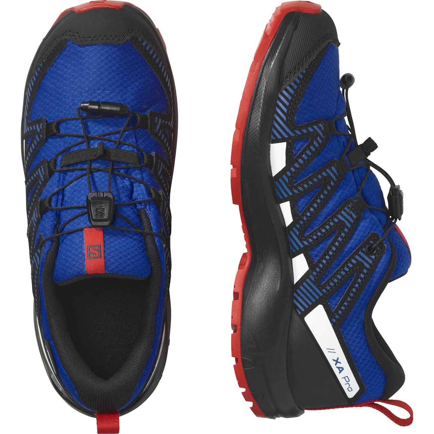 Salomon XA Pro V8 Climasalomon wasserdichte Unisex Kinder-Multisportschuhe, Outdoor-bereit, Grip in jedem Gelände, Sportlicher Look, Lapis Blue, 37