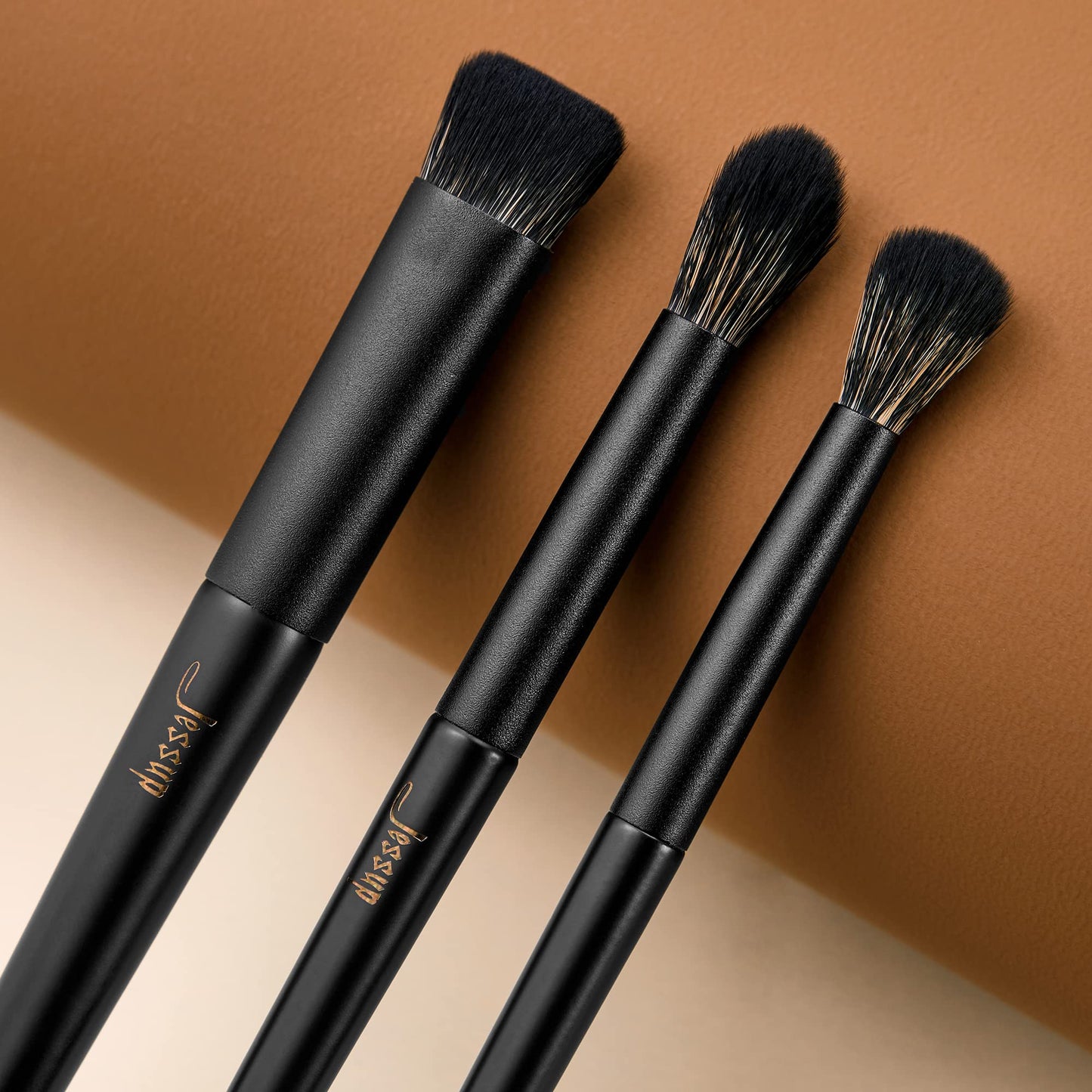 Jessup Pinselset Makeup Augen Make up Pinsel 10 Stück Augen Makeup Pinsel Set Augenpinsel Lidschattenpinsel Lidschatten Blender Eyeliner Augenbrauen Pinsel elegante Kollektion schwarz T337