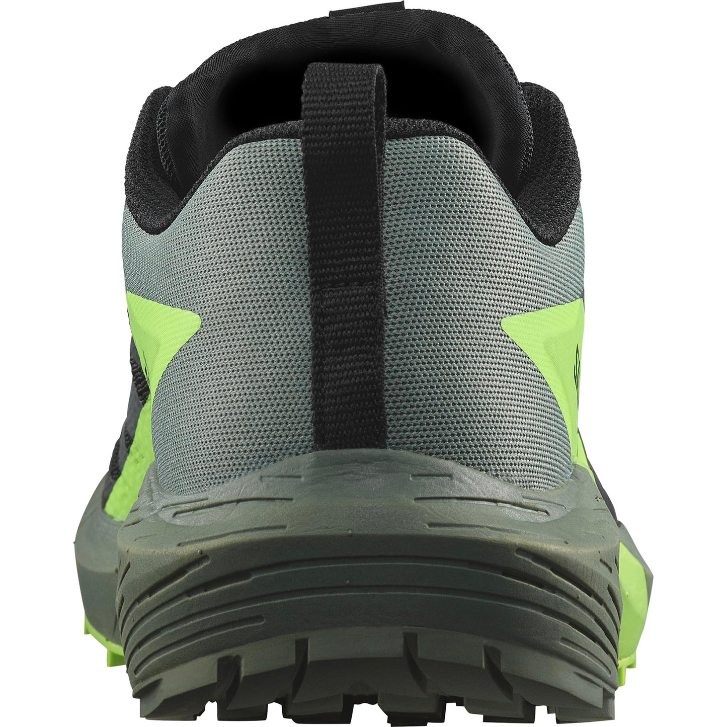 Salomon Herren Sense Ride 5 Traillaufschuhe, Black Laurel Wreath Green Gecko, 43 1/3 EU