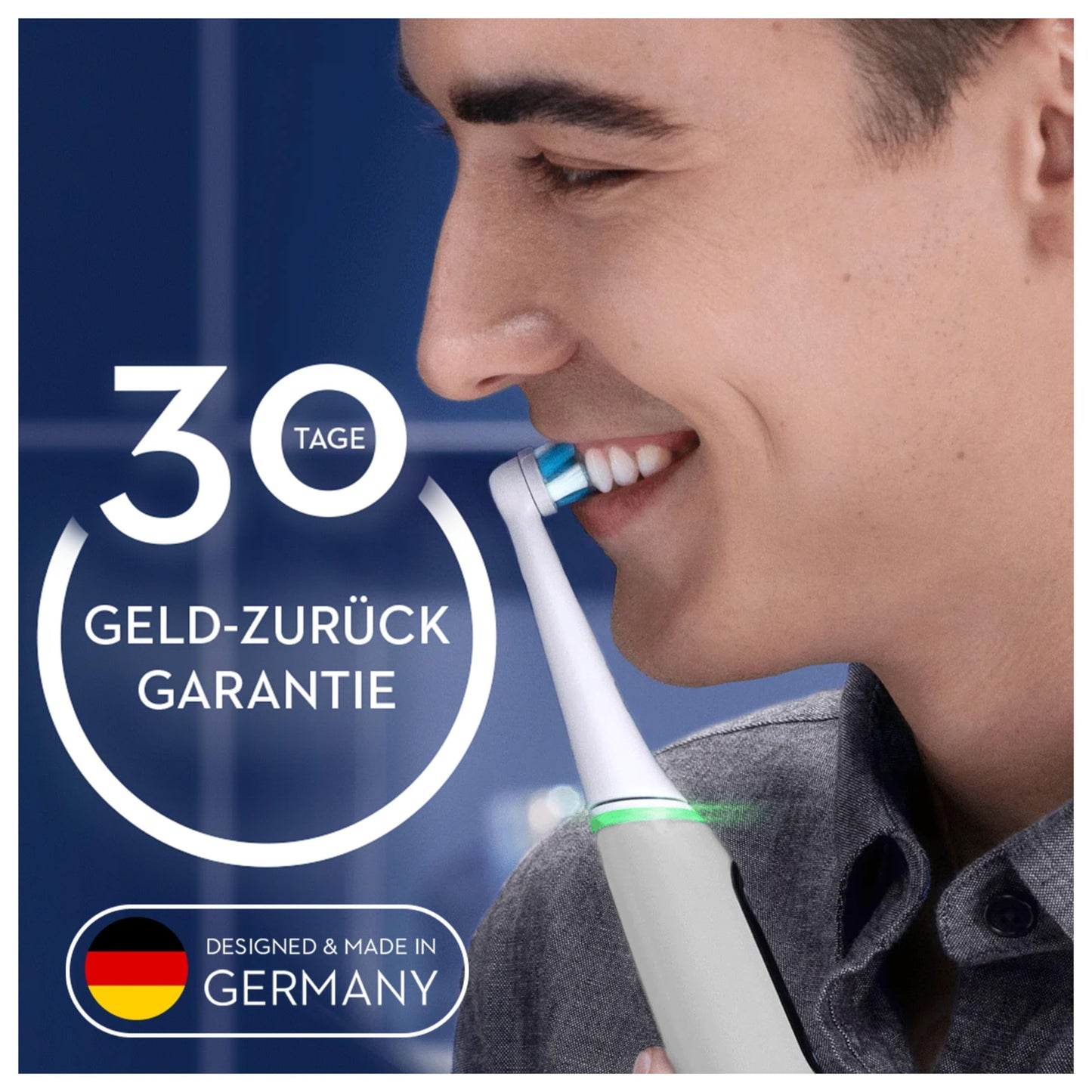 Oral-B iO Series 6 Plus Edition Elektrische Zahnbürste/Electric Toothbrush, PLUS 3 Aufsteckbürsten, 5 Putzmodi für Zahnpflege, Reiseetui, Designed by Braun, Grey Opal