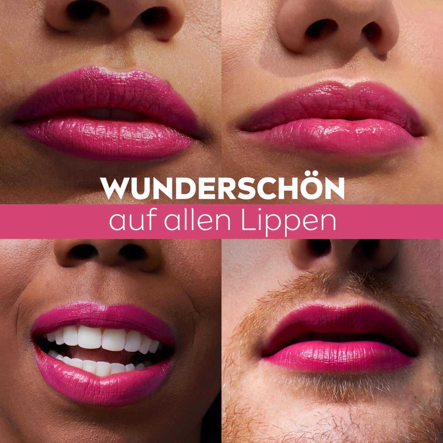 Labello Caring Beauty Pink Lippenpflegestift mit Farbe und Sonnenschutz, farbige Lippenpflege mit LSF 30, Vitamin E und Bio-Mandelöl, Lippenbalsam für Lippen und Wangen (4,8 g)