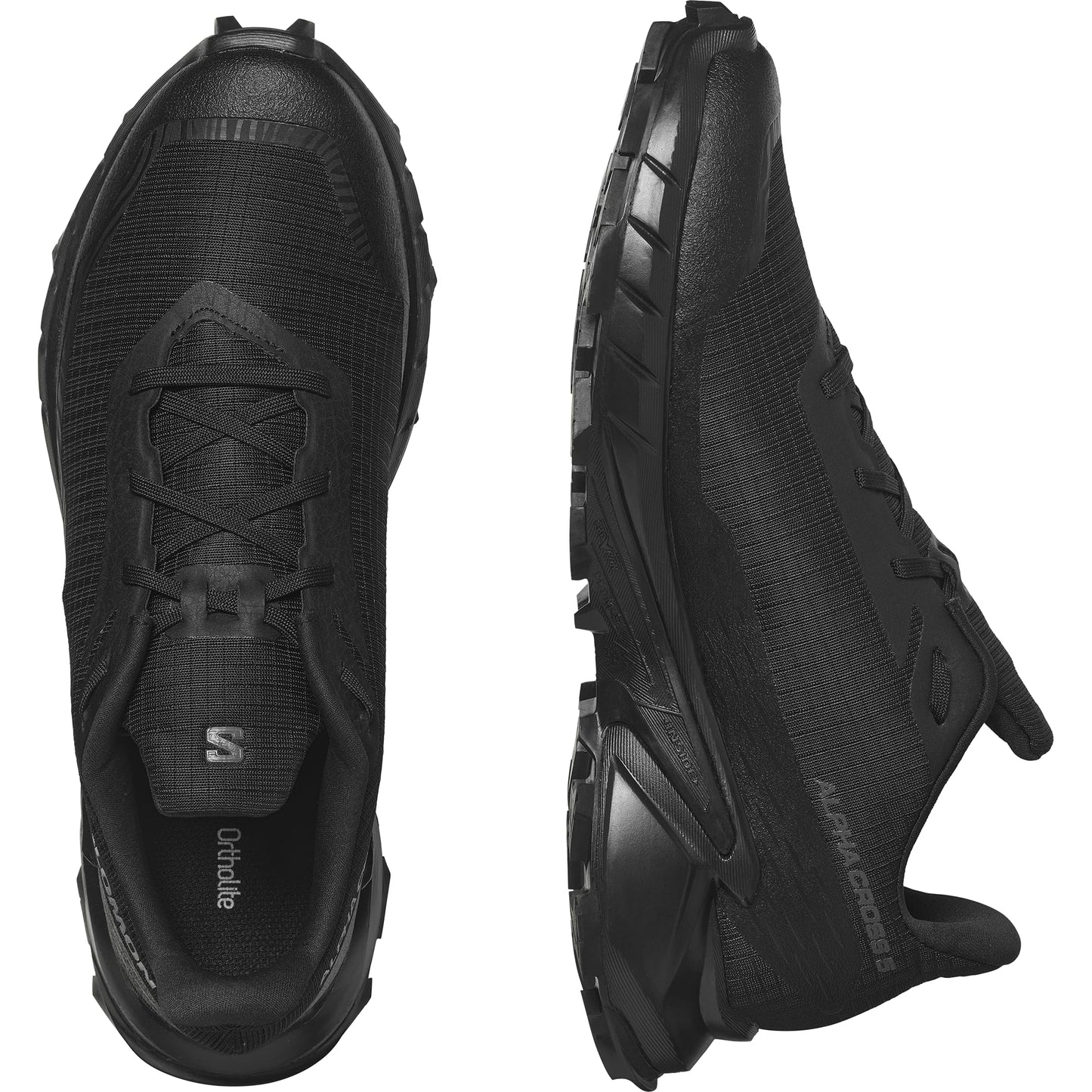 Salomon Alphacross 5 Men's Trail Running Shoes, Powerful Grip, Long Lasting Comfort, and Versatile Performance, Black, 9