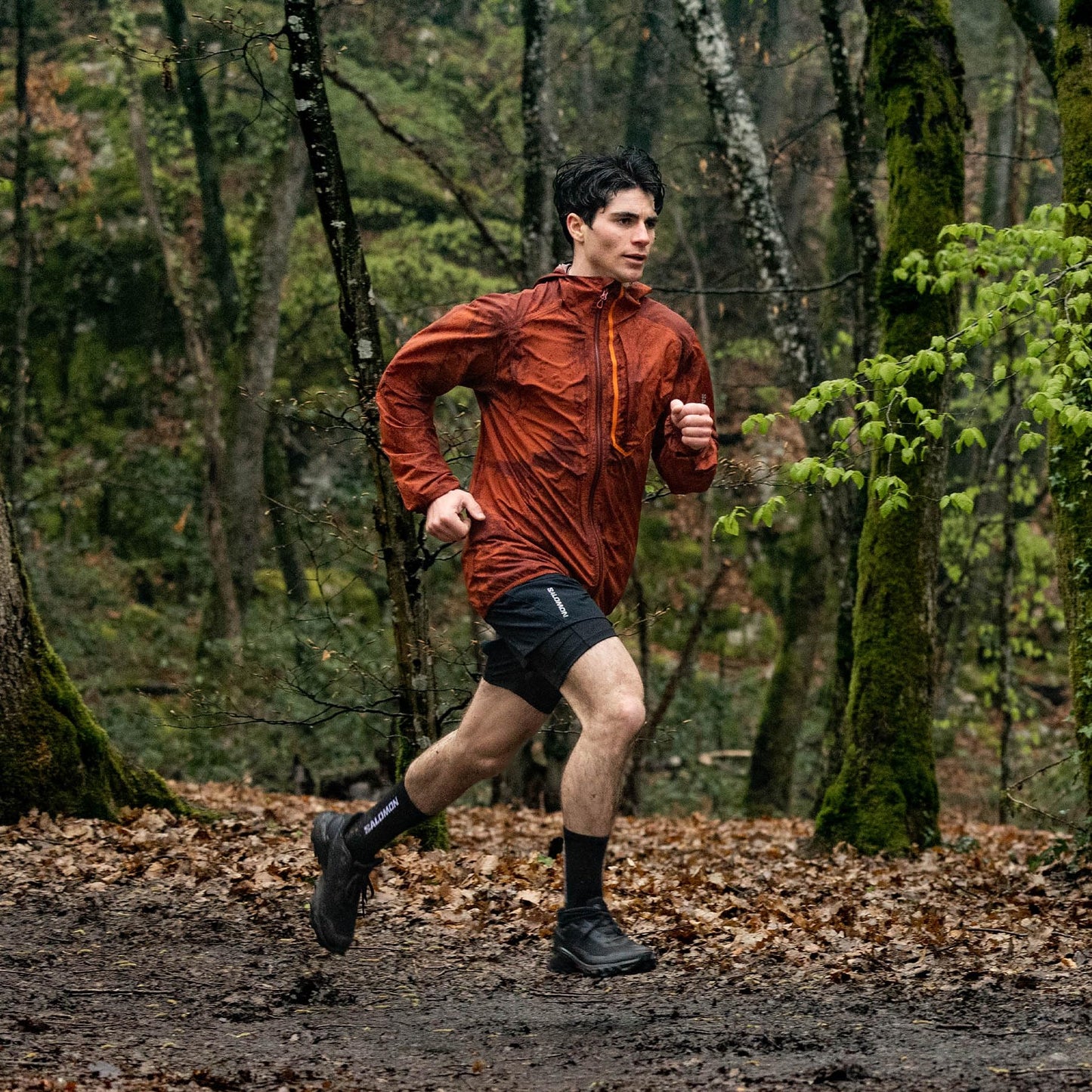 Salomon Alphacross 5 Gore-Tex Waterproof Men's Trail Running Shoes, Powerful Grip, Waterproof and Weatherproof, and Long Lasting Comfort, Black, 9