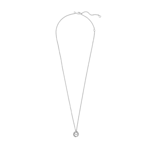 PANDORA Moments Familie Für Immer Verschlungener Anhänger Halskette mit Karabiner-Verschluss aus Sterling-Silber, Kompatibel Moments Armbänder, Größe: 60cm