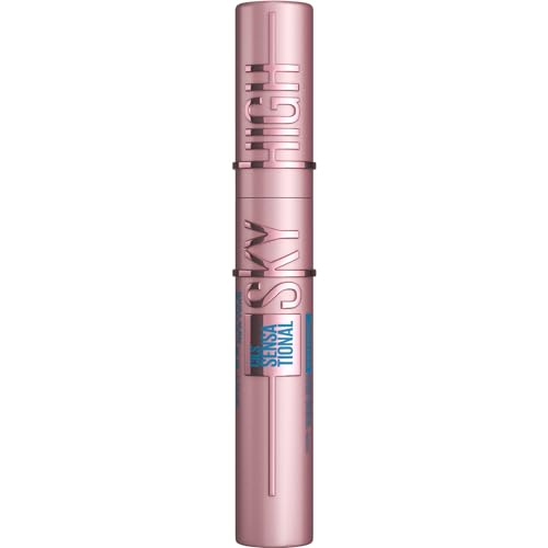 Maybelline New York Wasserfeste, schwarze Wimperntusche für extrem lange Wimpern, Lash Sensational Sky High Mascara, Black Waterproof, 6 ml