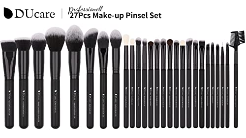 DUcare Pinselset Makeup 27 Stücke Professional Make up Matte Premium Hair Kabuki Foundation Pinsel Blending Lidschatten Schminkpinsel set