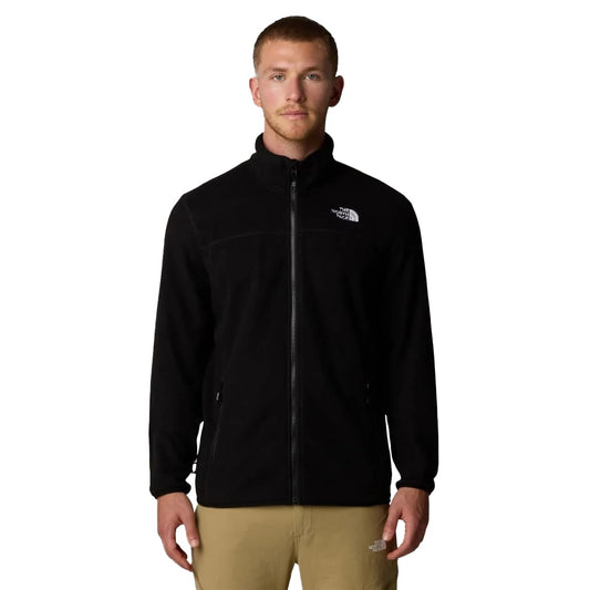 The North Face Herren 100 Glacier Full Zip Fleecejacke, Tnf Black/Npf, S
