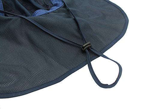 gg st Sonnenhut Herren Damen UPF 50+ Outdoor UV Summer Cap mit Nackenschutz Hiking Fischerhut Strand Faltbar Safari Buschhüte Mesh Hat, Dunkelblau