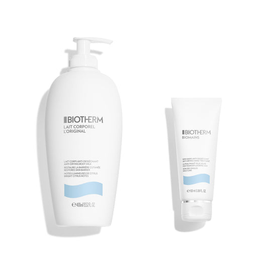Biotherm Lait Corporel L'Original, 400 ml + Biomains Handcreme, 100 ml