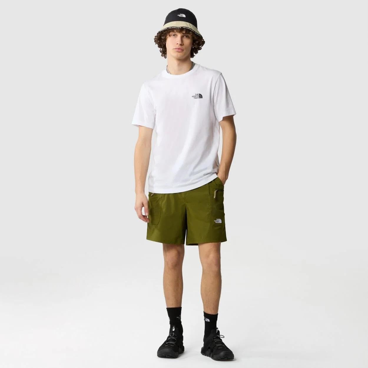 THE NORTH FACE NF0A87NGFN4 M S/S Simple Dome Tee T-Shirt Herren TNF White Größe L