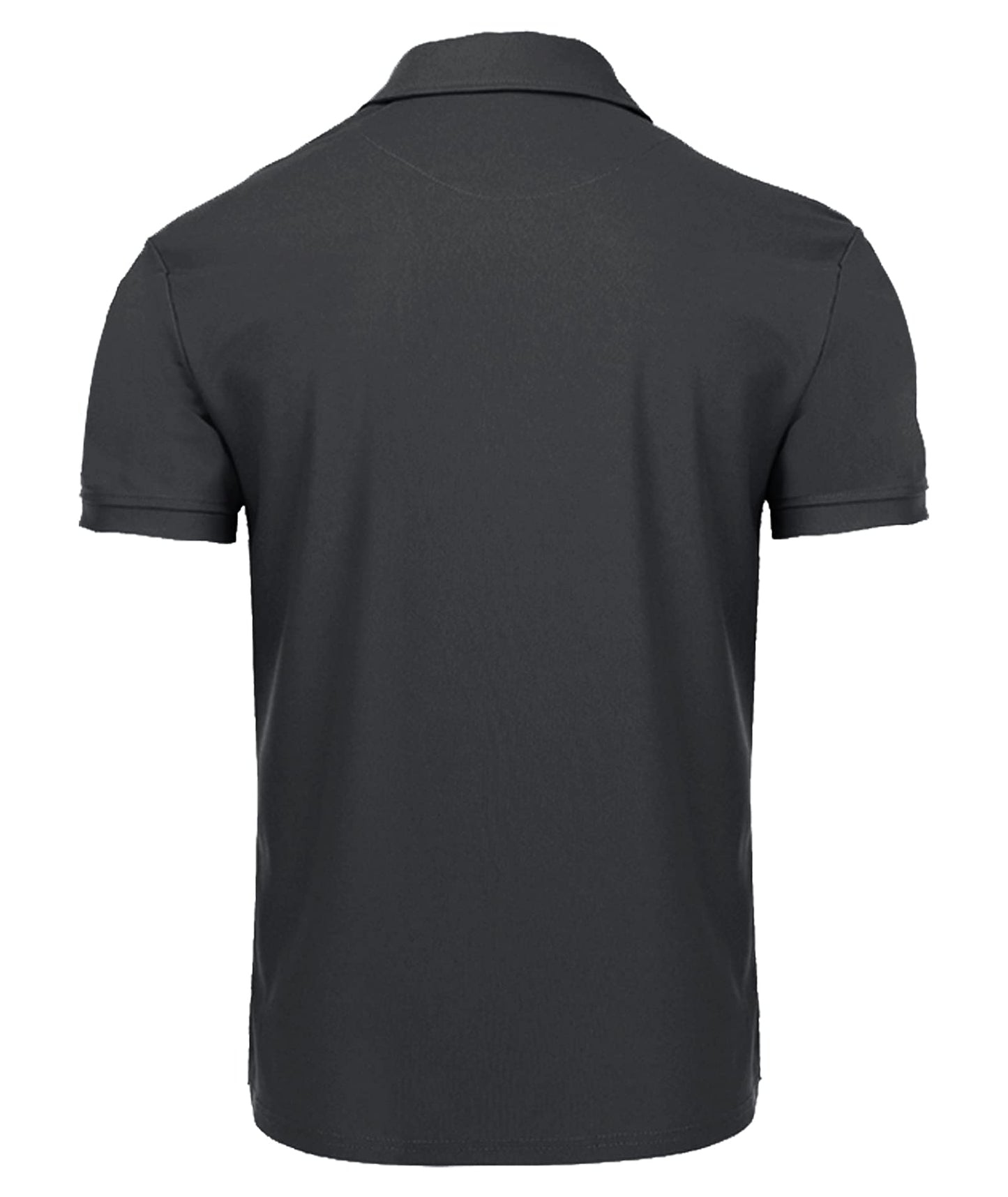 JACKETOWN Poloshirts Herren Kurzarm Atmungsaktives Schnelltrocknend Poloshirts Männer Sommer Knopfleiste T-Shirts Männer Casual Sport Shirt Basic Regular Fit Golf Polohemd(Dunkelgrau-L)