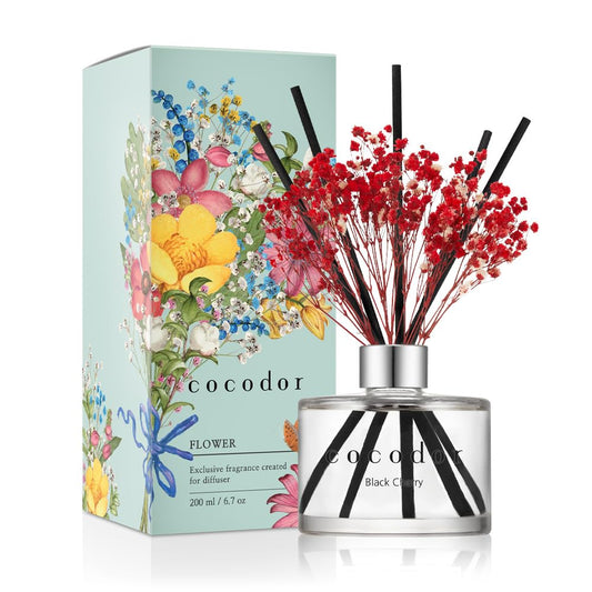 COCODOR konservierten Blume Diffusor/Schwarzkirsche/200ml, 1 Stück/Raumduft, Duftöldiffusoren, Duftstäbchen, Wohnaccessoires & Deko, Aromatherapie