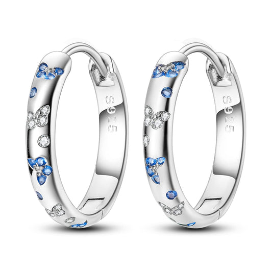 Parmuz Creolen aus 925er-Sterlingsilber für Damen groß klein Huggie verschiedene modische trendige Ohrringe Schmuck für Geburtstagsfeier