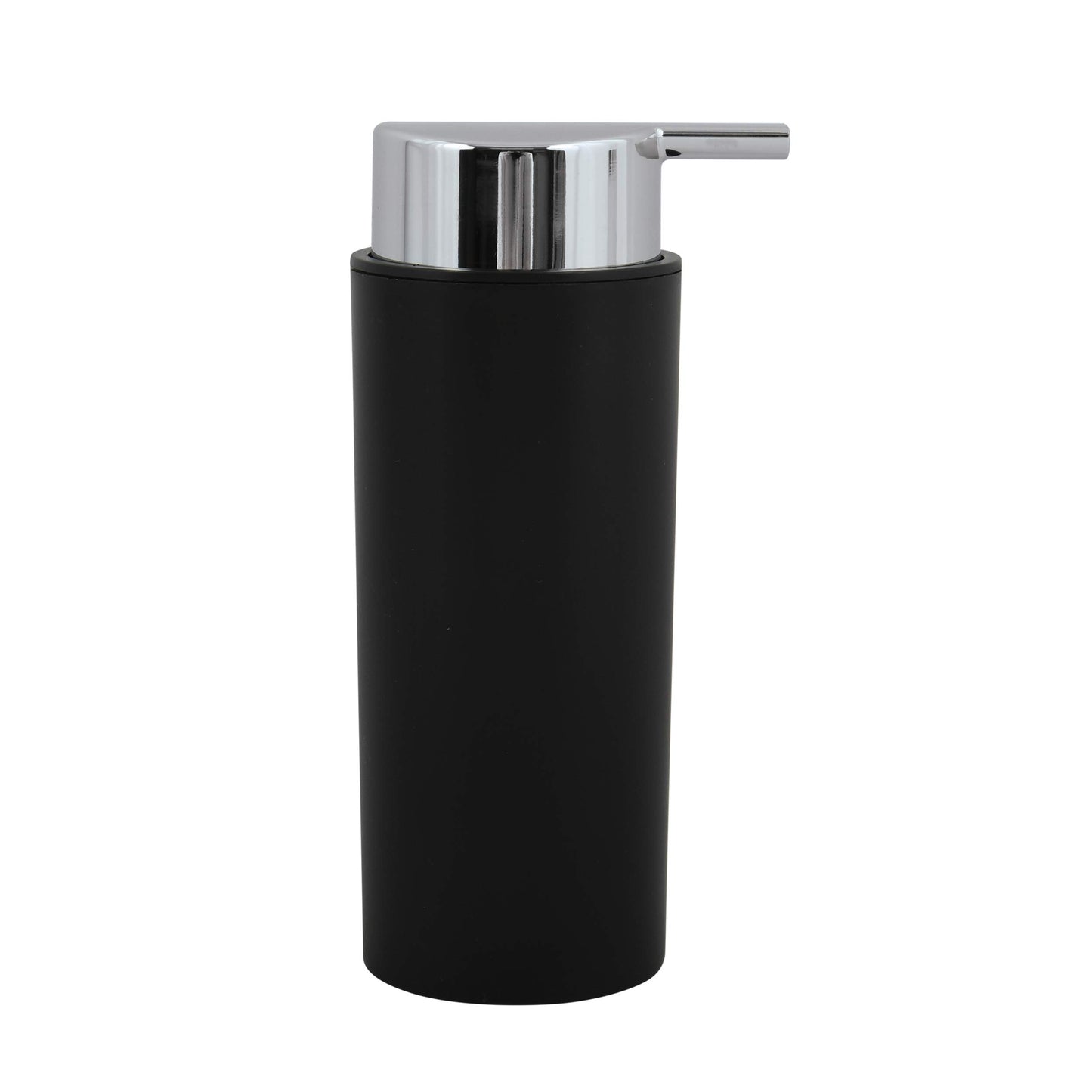 MSV Badezimmer Set, 6-teiliges Badzubehör Seifenspender, WC Bürste, Seifenschale, Kosmetikeimer und Zahnputzbecher Schwarz matt