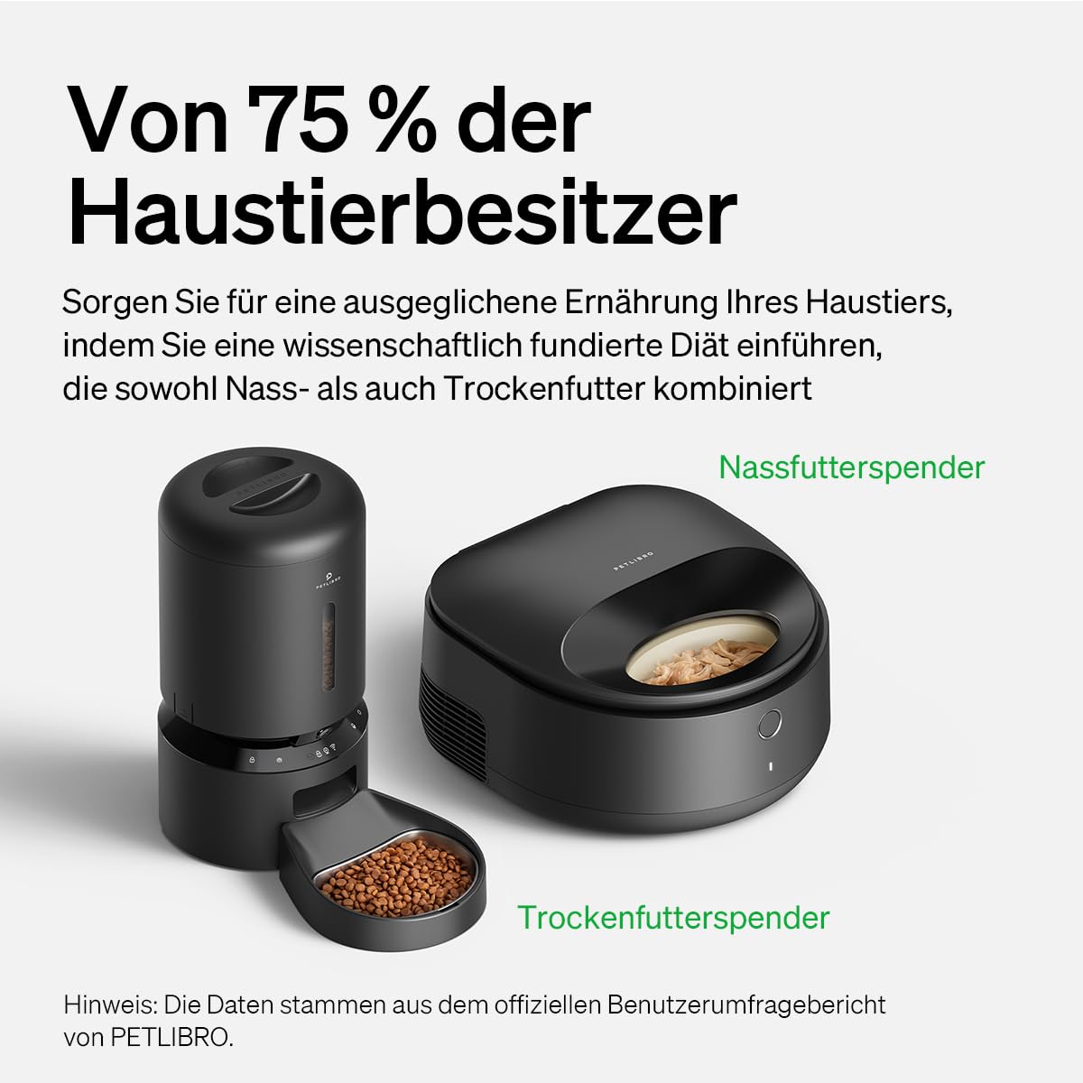 PETLIBRO Futterautomat Katze Nassfutter, Nassfutterautomat mit Halbleiter Kühlung, 2,4 GHz Wi-Fi Smart App-Steuerung, 3 Tage wahre Frische, Wet Food Futterspender für Katzen und Hunde