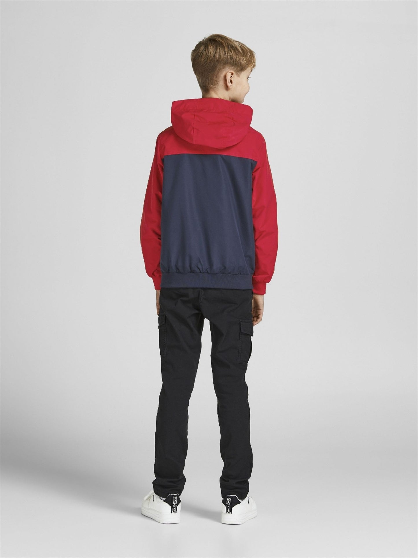 JACK & JONES JUNIOR Jungen JJERUSH Blocking Hood Bomber NOOS JNR Jacke, True Red/Detail:Blocking,152
