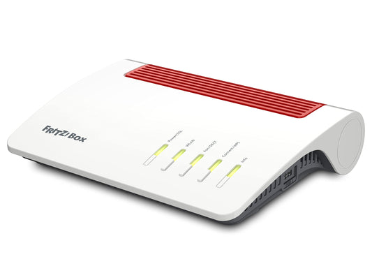 FRITZ!Box 7590 AX Exclusive Edition (Wi-Fi 6 DSL-Router 2.400 MBit/s (5GHz) & 1.200 MBit/s (2,4 GHz), inklusive SanDisk USB-Stick, WLAN Mesh, DECT-Basis, deutschsprachige Version)