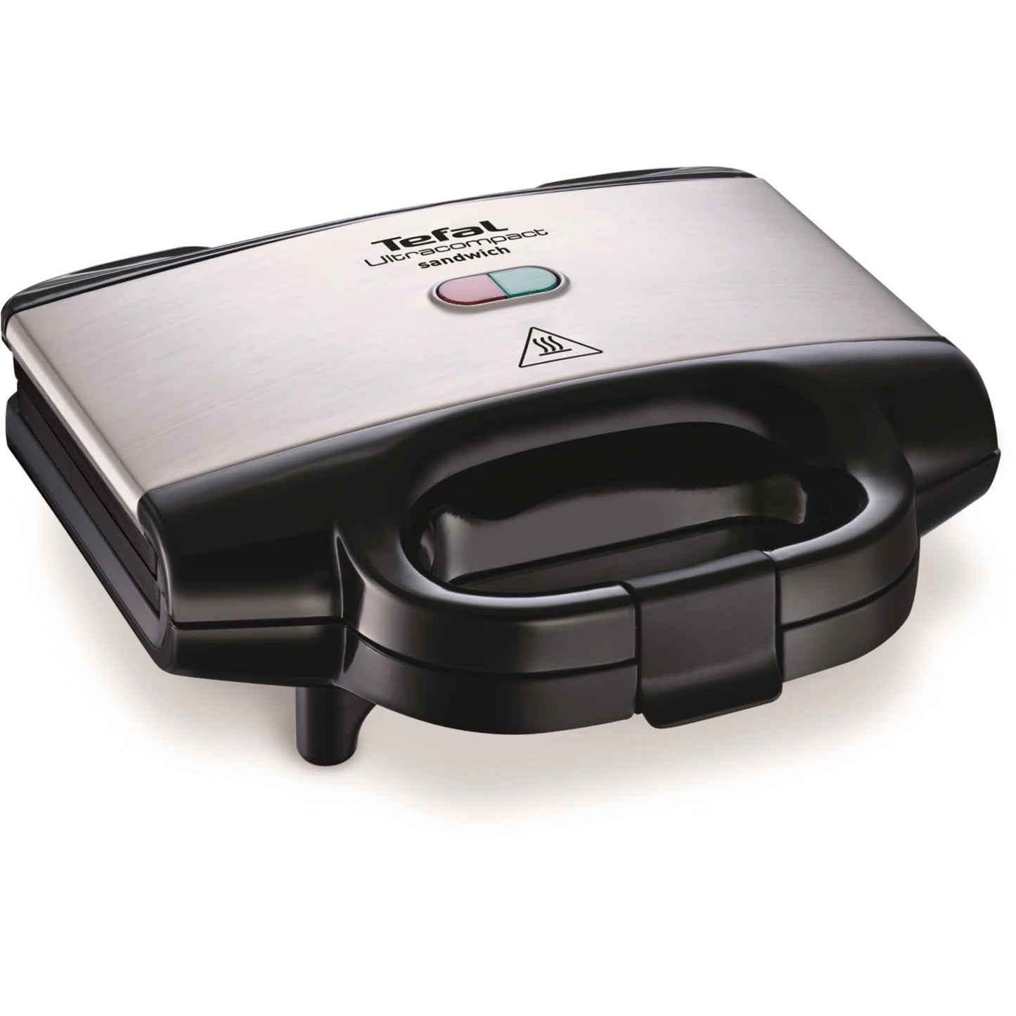 Tefal Ultracompact Sandwichmaker SM1552, für dreieckige Sandwichtoasts, antihaftbeschichtete Platten, leichte Reinigung, kein Anbrennen, 700W, Sandwich-Grill, 26.5 x 12 x 26 cm