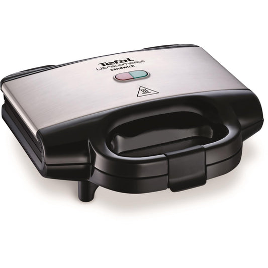 Tefal Ultracompact Sandwichmaker SM1552, für dreieckige Sandwichtoasts, antihaftbeschichtete Platten, leichte Reinigung, kein Anbrennen, 700W, Sandwich-Grill, 26.5 x 12 x 26 cm