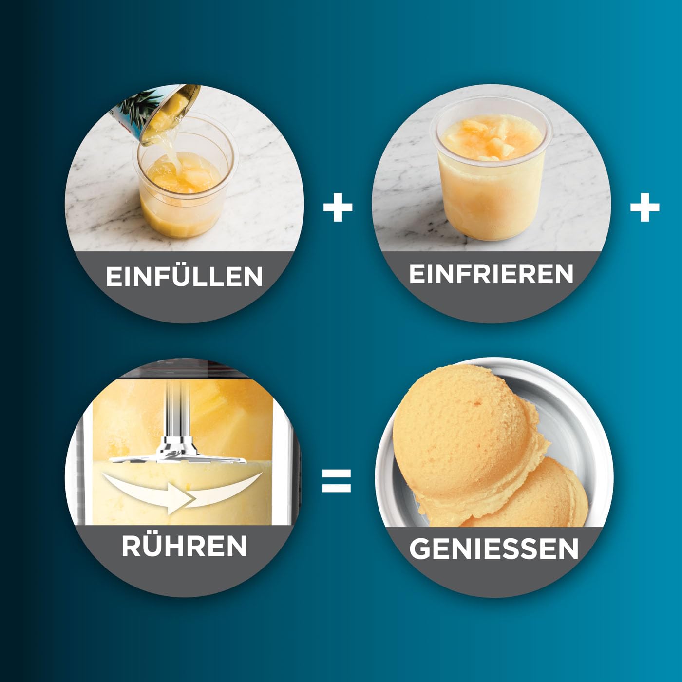 Ninja CREAMi Eismaschine & Frozen Dessert Maker mit 3 Behältern, 7 Programmen, macht Eiscreme, Gelato, Sorbet, Smoothie Bowl, Milchshakes und mehr, macht 1,4 L Eiscreme, Schwarz & Kupfer, NC300EUCP
