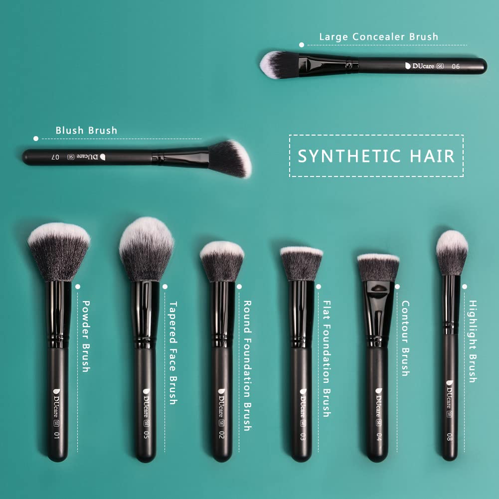 DUcare Pinselset Makeup 27 Stücke Professional Make up Matte Premium Hair Kabuki Foundation Pinsel Blending Lidschatten Schminkpinsel set