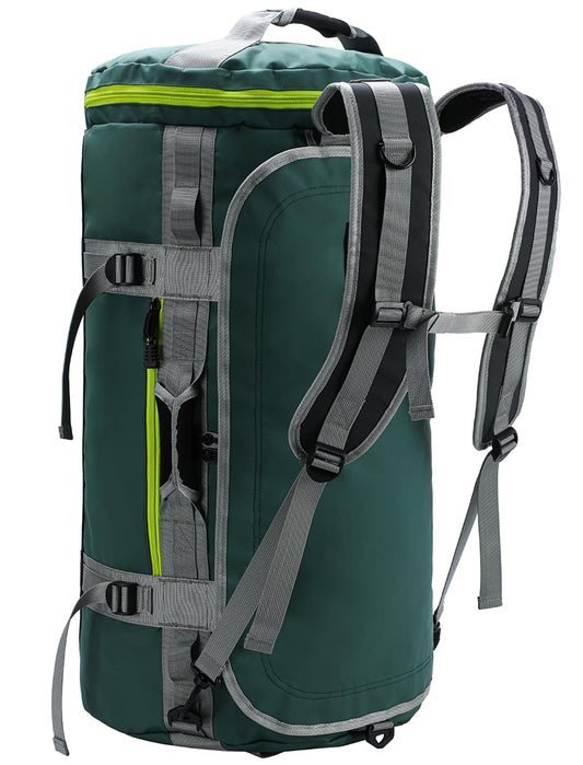 MIER Große Sporttasche wasserdicht Sportrucksack mit Schuhfach umwandelbar in Rucksack, 45L/60L/90L