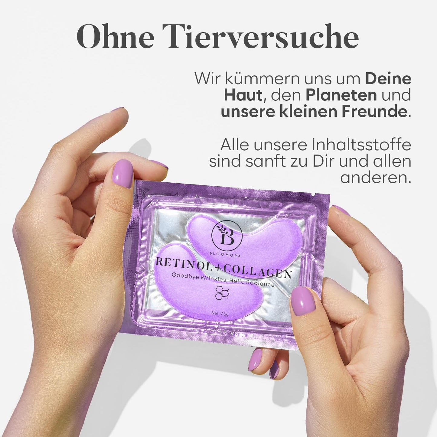 BLOOMORA Gemischte Augenpads (30 Paare) | Eye Pads mit Niacinamid & Augenpads Hyaluron | Augenpads Gegen Augenringe | Augenringe Entfernen | Eye Patches