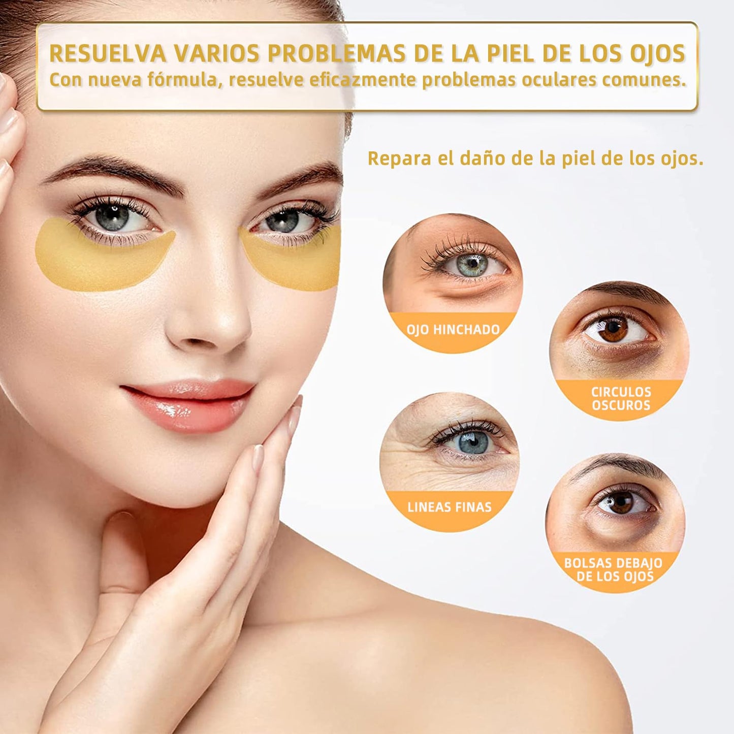60Pcs Augenpads, Augenpads Gegen Augenringe, Kollagen Augenpads Gegen Augenringe, Augenringe Entfernen, Anti Aging Augen Pads Mit Kühlend Feuchtigkeit