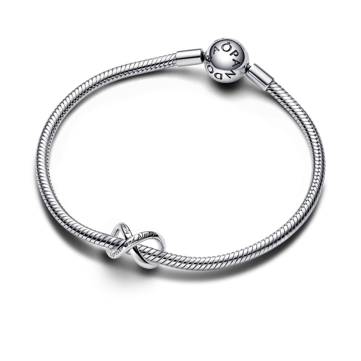 PANDORA Moments Für immer & Ewig Unendlichkeits-Charm aus Sterling Silber, Kompatibel Moments Armbändern, 793243C00