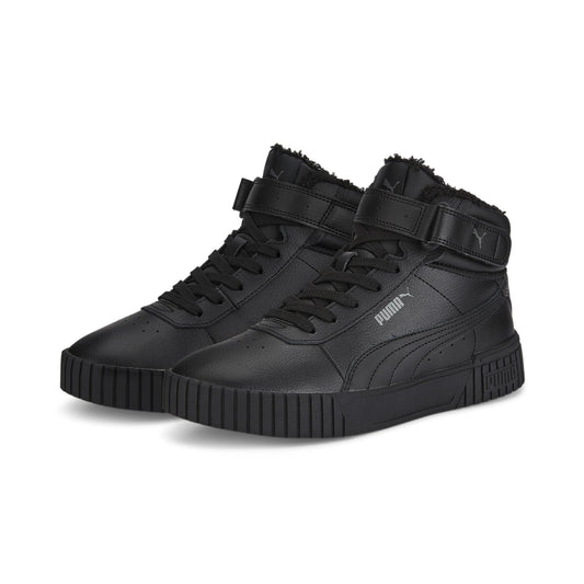 PUMA Unisex Kinder Carina 2.0 Mid Wtr Sneaker, Puma Black Puma Black Dark Shadow, 39 EU