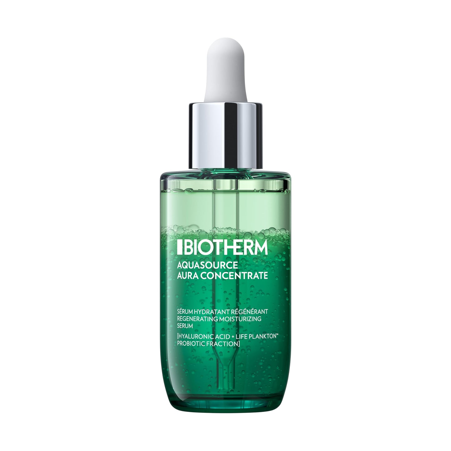 Biotherm Aquasource Biphase Serum, pflegendes Gesichtsserum mit Aura Leaf und Life Plankton, tiefenwirksames Serum für eine genährte Haut und einen natürlichen Glow, 50 ml