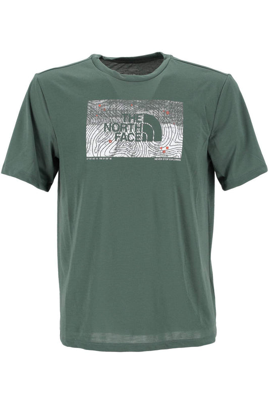 THE NORTH FACE NF0A8BQVHCH M Foundation Abstract Graphic Tee T-Shirt Herren Duck Green Größe XL
