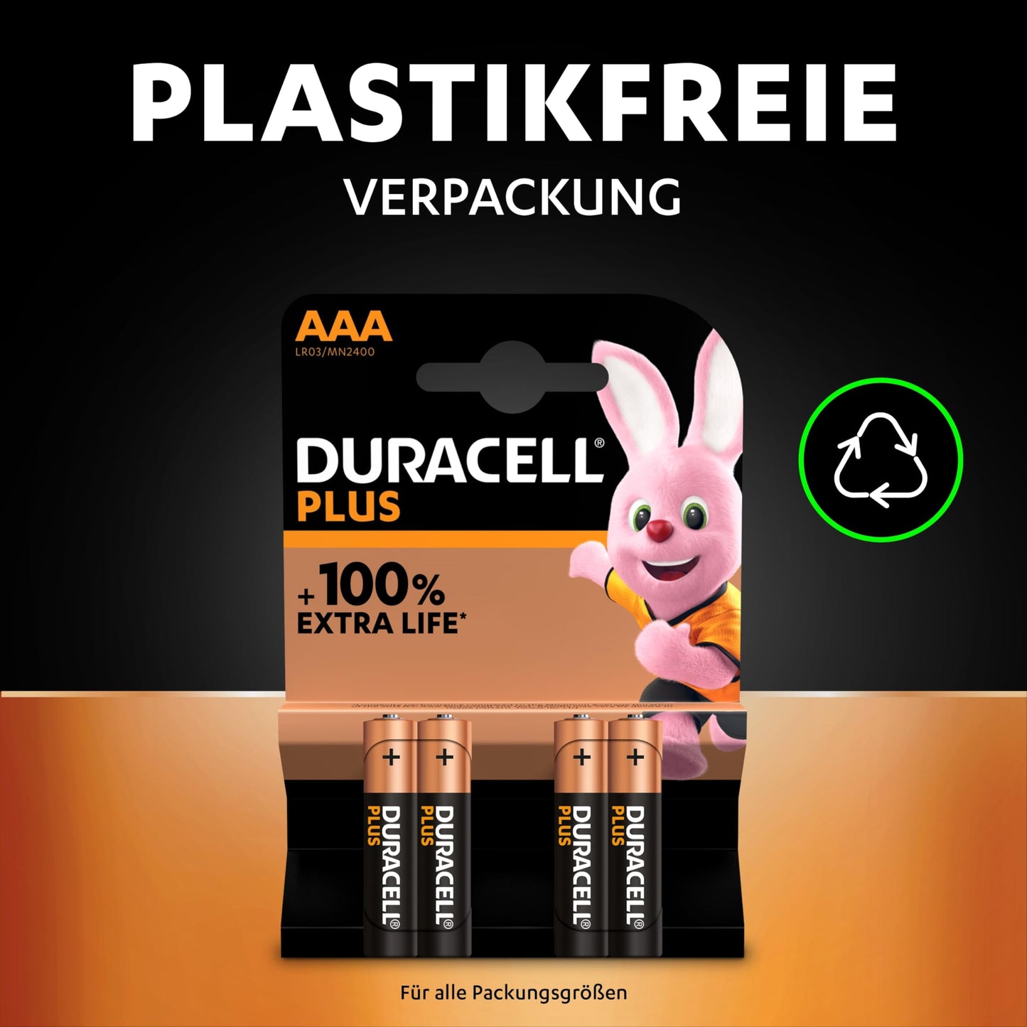 Duracell Plus Batterien AAA, 18 Stück, langlebige Power, AAA Batterie für Haushalt und Büro [Amazon exclusive]