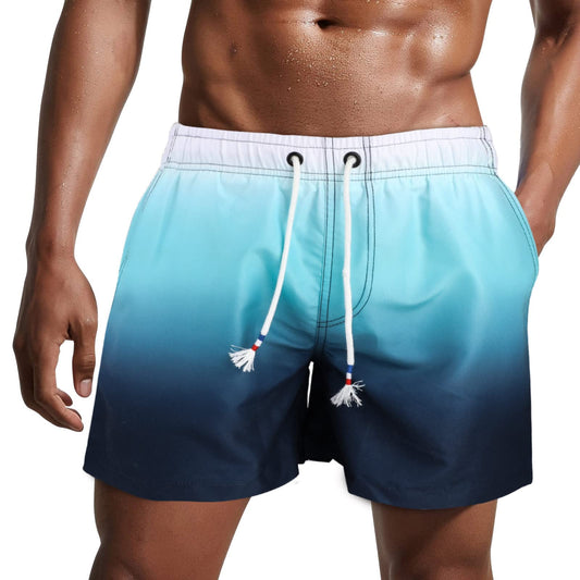 Danfiki Herren Badehose Schnelltrocknend Badeshorts Kurzen Strandhose Sporthose Schwimmhose mit Meshfutter