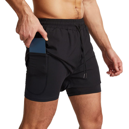 Danfiki Laufshorts Herren Kurze Sporthose Kurz mit Tasche Laufhose Herren Kurzmit Taschen Hosen Fitness Laufhose