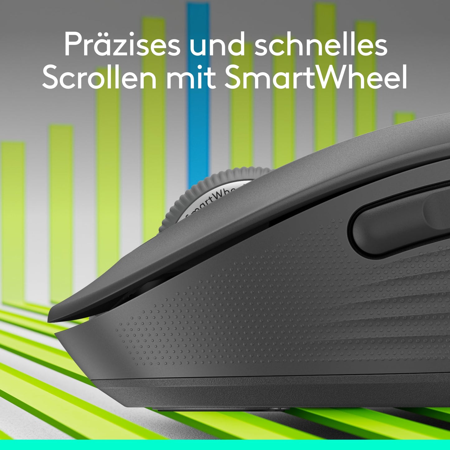 Logitech Signature M650 Kabellose Maus - für kleine bis mittelgroße Hände, 2-Jahres-Batterie, Leise Klicks, Anpassbare Seitentasten, Bluetooth, Kompatibilität mit mehreren Geräten - Graphit