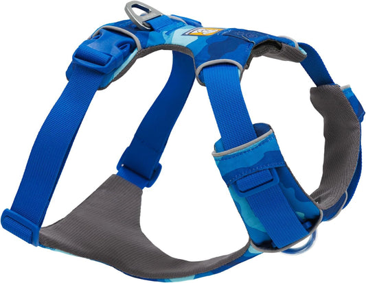 Ruffwear Front Range Hundegeschirr, reflektierendes Y-Geschirr, verstellbares, bequem gepolstertes Alltagsgeschirr für Spaziergänge und Hunderennen, 2 Leinenbefestigungen, Coastal Mountains S