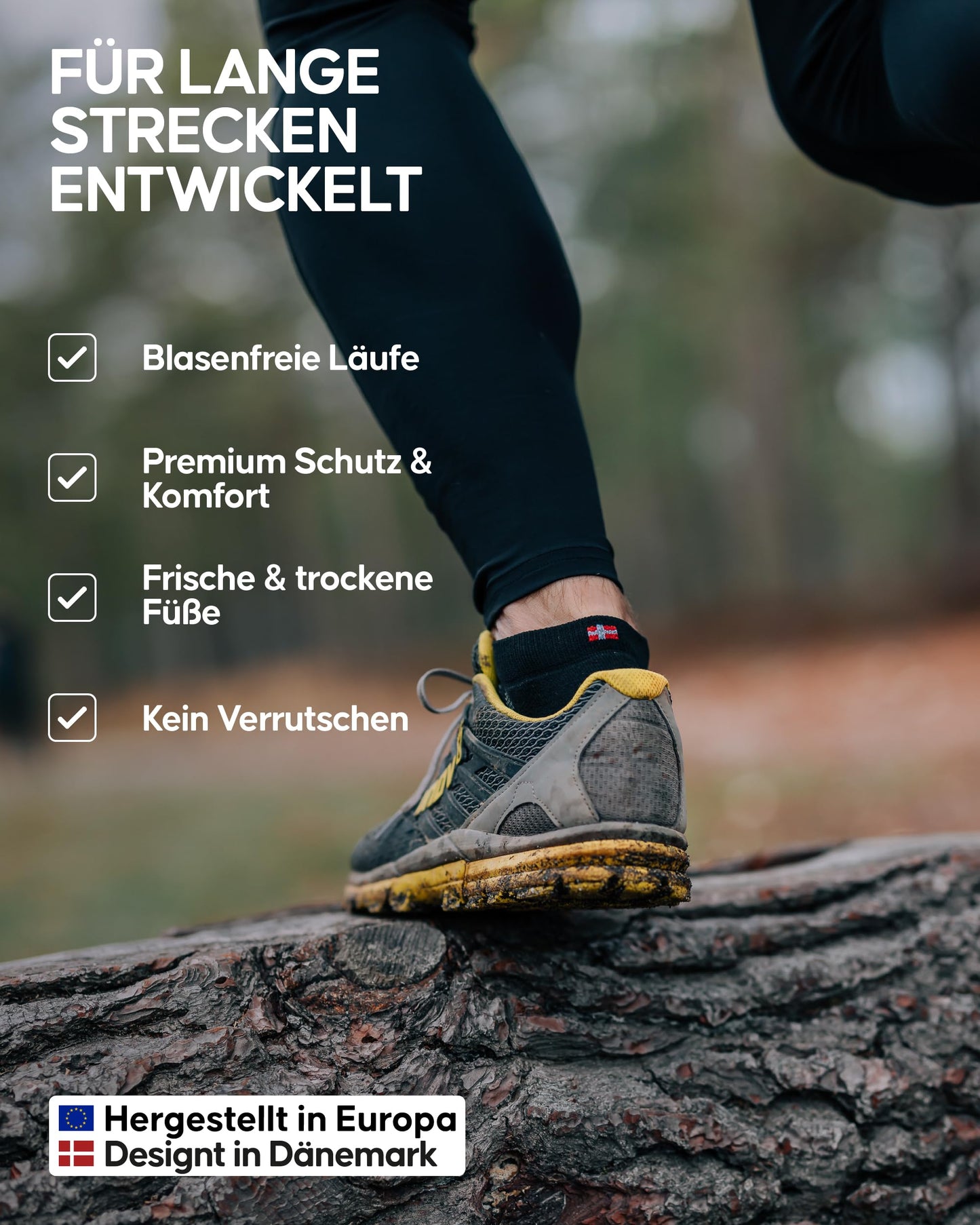DANISH ENDURANCE Kurze Laufsocken, 3 & 5 Paar Sommer Sportsocken, Schweißableitend, Unisex, für Damen & Herren, Weiß, 39-42