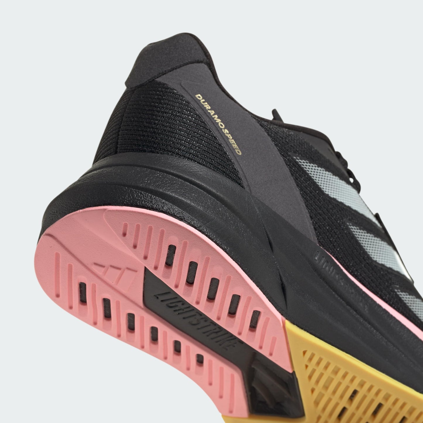 adidas Damen Duramo Speed Running Shoes Laufschuhe, Core Black/Zero Metalic/Spark, 38 2/3 EU