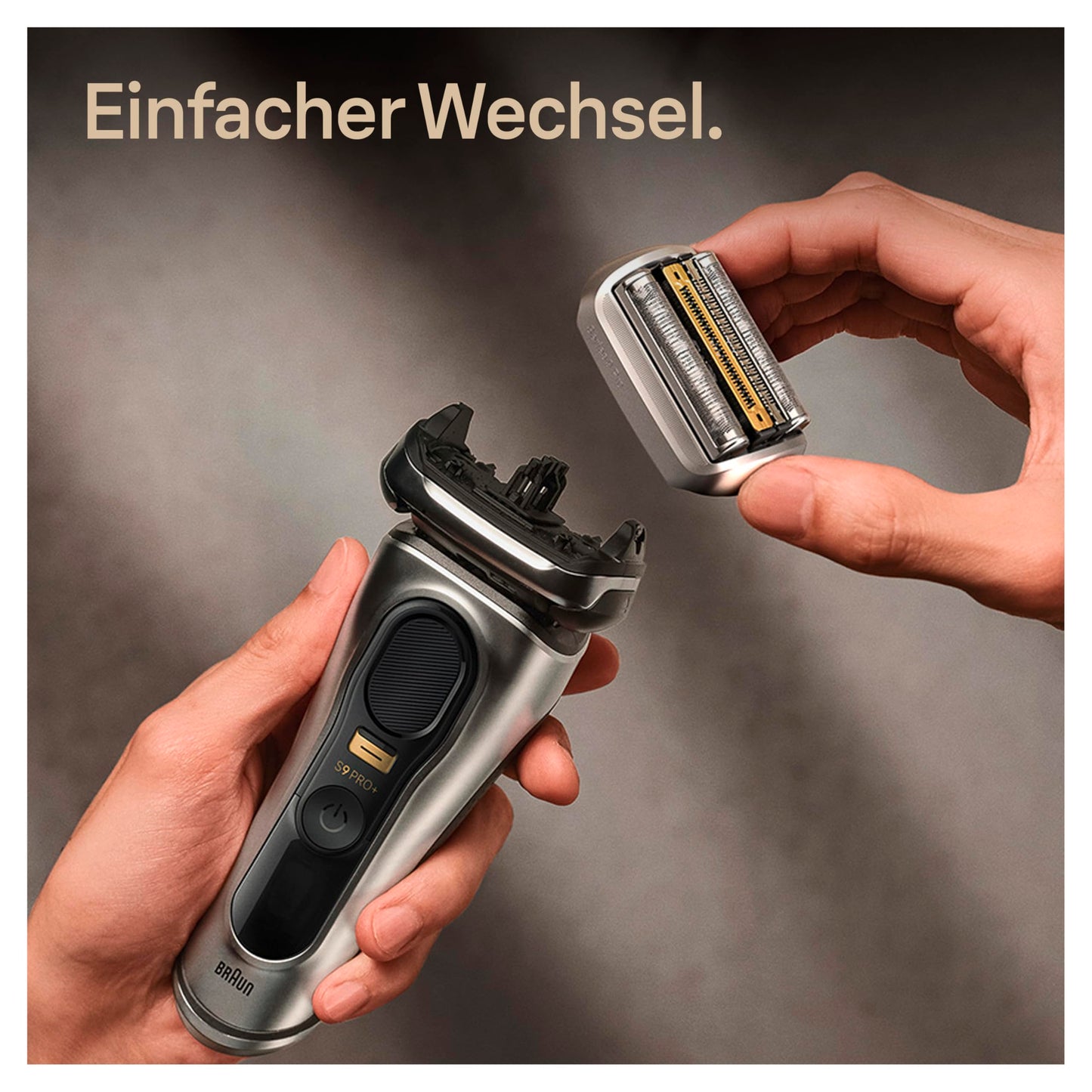Braun Series 9 Pro Scherkopf für Elektrorasierer, ORIGINAL Ersatzscherteil vom Hersteller passend für Braun Herren Rasierer Series 9 Pro, 94M, chrom, 1er Pack, Unbedruckte Kartonverpackung